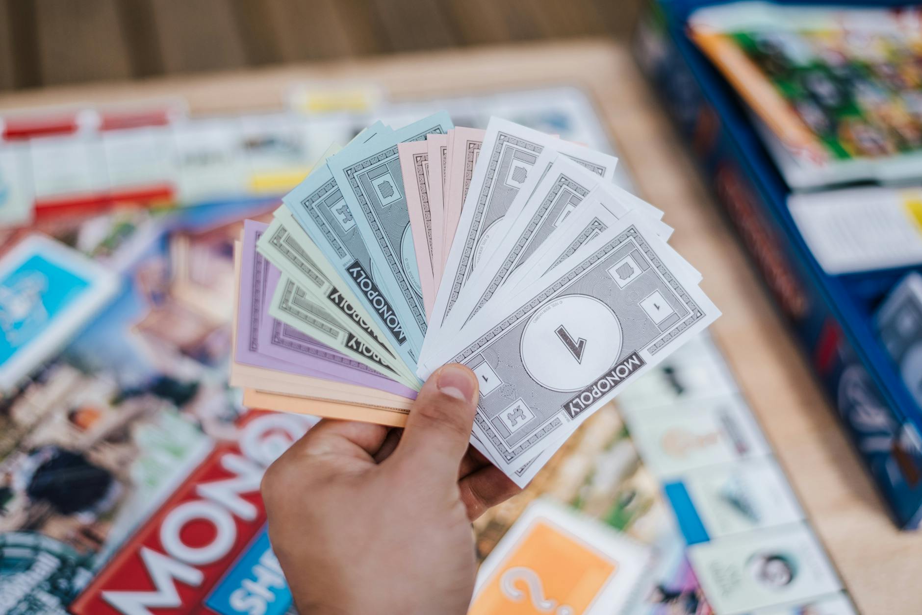 family board games on table