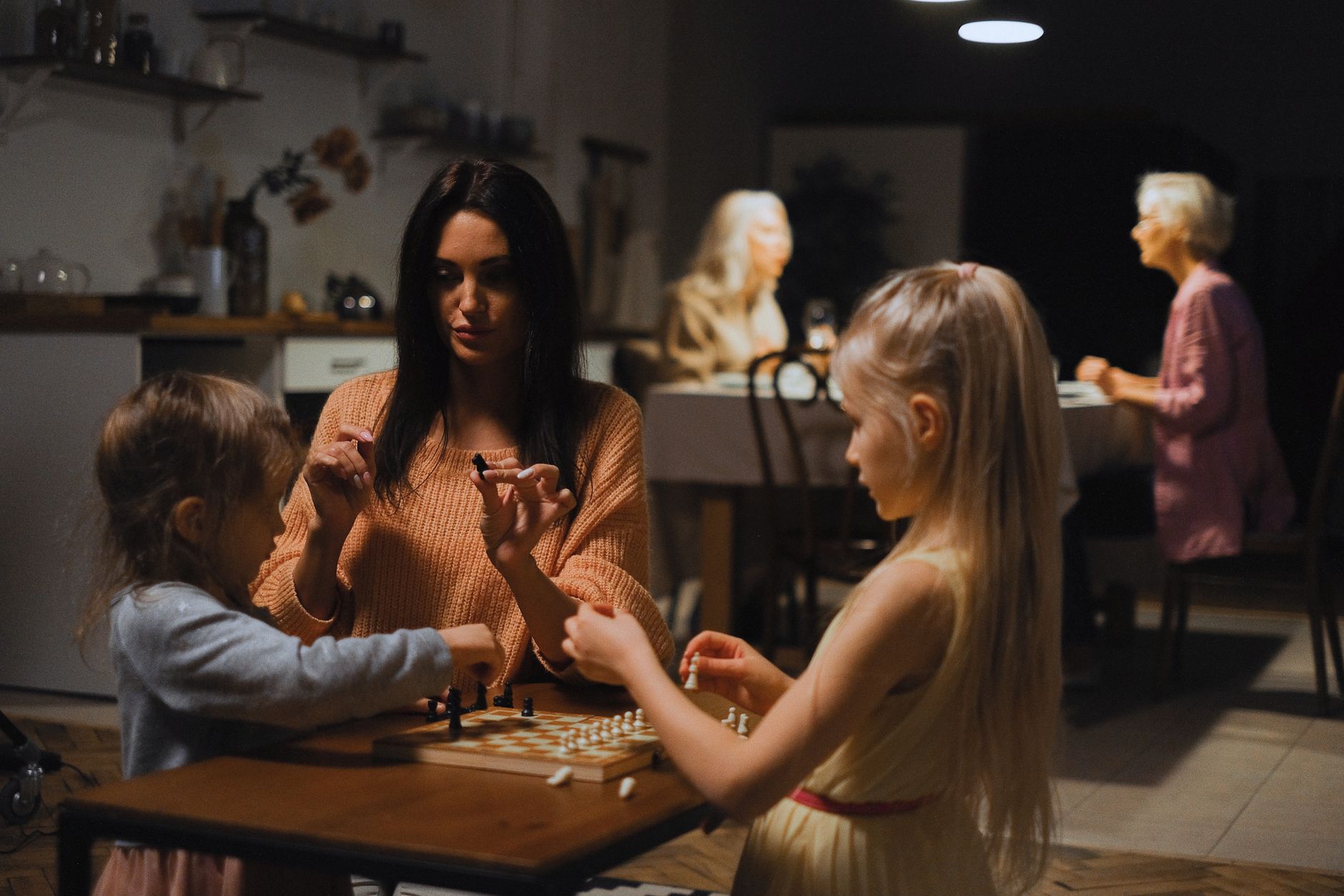 family board games on table