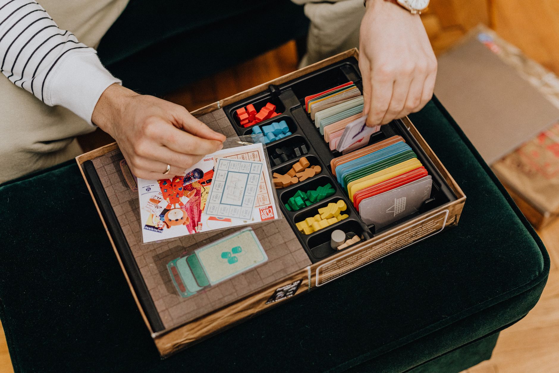 family board games on table