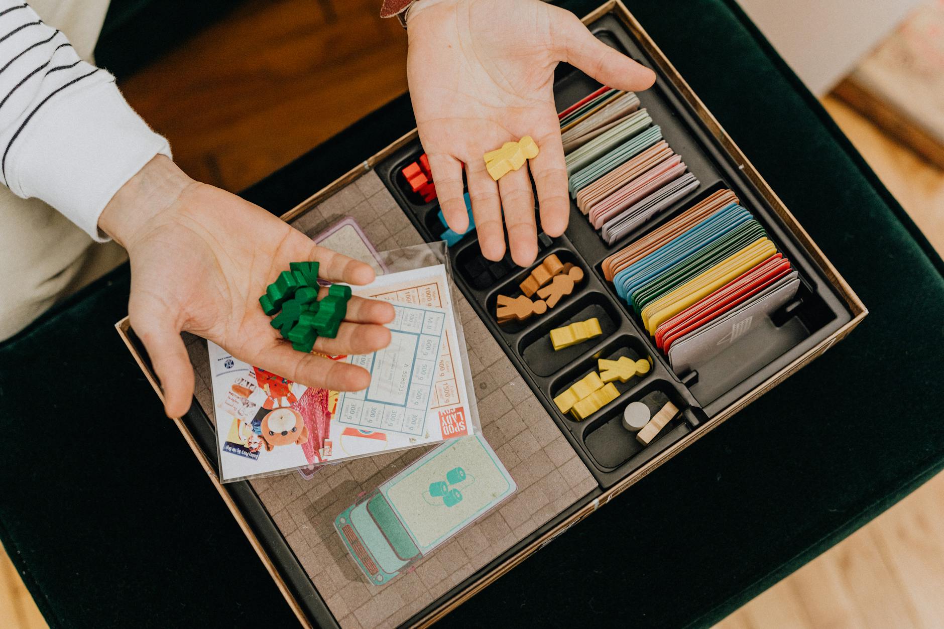 family board games on table